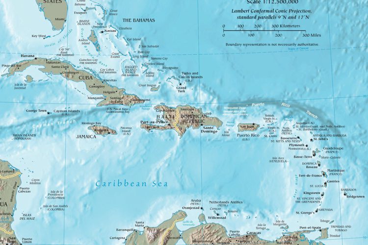 Kaart van de Cariben copy